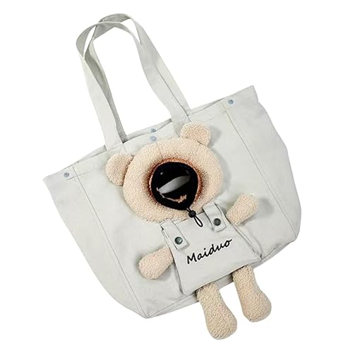 Haustiertasche, tragbar, Leinen, Haustierbedarf, Handtasche, Haustier-Rucksack, Welpen, Crossbody-Tasche, Katzen-Umhängetasche, Grau von SMMZRF