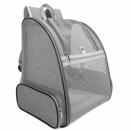 Haustiertasche, tragbare Haustiertasche, Reisen, Outdoor, Katzenrucksack, Sommer, faltbar, Katzen- und Hunderucksack, Grau von SMMZRF