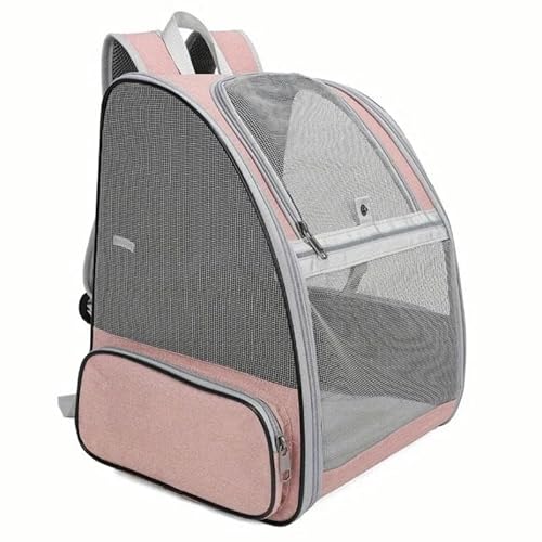 Haustiertasche, tragbare Haustiertasche, Reisen, Outdoor, Katzenrucksack, Sommer, faltbar, Katzen- und Hunderucksack, Rosa von SMMZRF