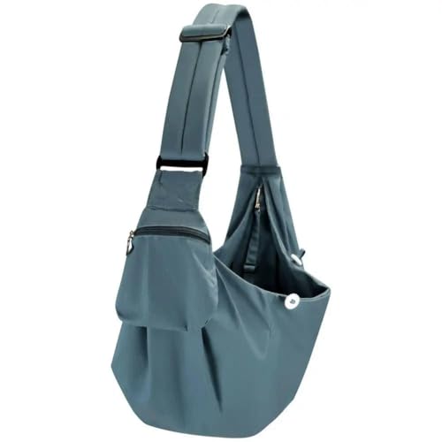 Haustiertasche Haustier-Kuriertasche, bequem, große Kapazität, kratzfest, Haustier-Transporttasche, Handtasche, Blau von SMMZRF