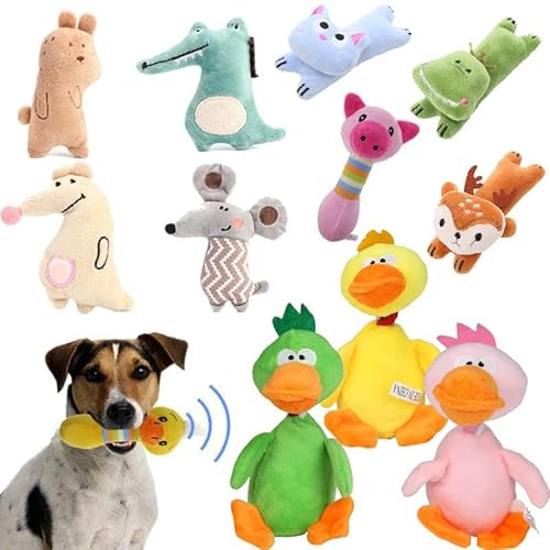 SMYTJSYC Pet Doy Toys Haustier-Kauspielzeug mit Quietschgeräusch, Spielzeug für Hunde und Katzen, interaktives Schweine-Enten-Spielzeug, Haustierbedarf, J von SMYTJSYC