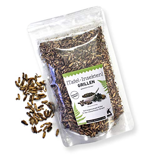 100g Grillen - essbare Insekten von 'SNACK insects' - feine Speise-Insekten zum Kochen und Essen von SNACK insects