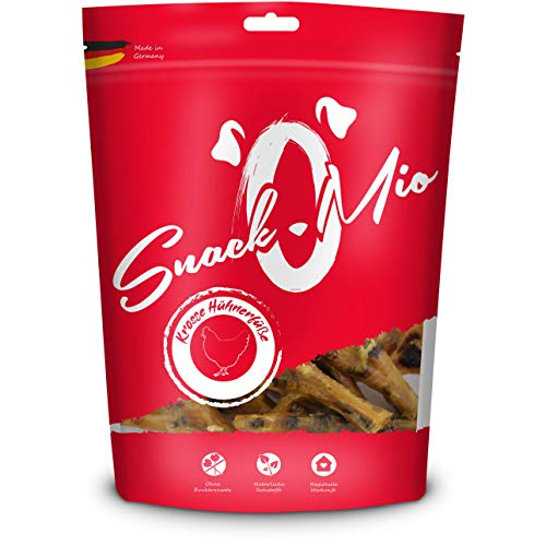 SnackOMio – Premium Hundesnack – krosse Hühnerfüße, getreidefrei, 1er Pack (1 x 700g) von SNACKOMIO