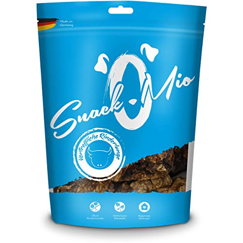 SnackOMio – Premium Hundesnack – vortreffliche Rinderlunge, getreidefrei, 1er Pack (1 x 250g) von SNACKOMIO