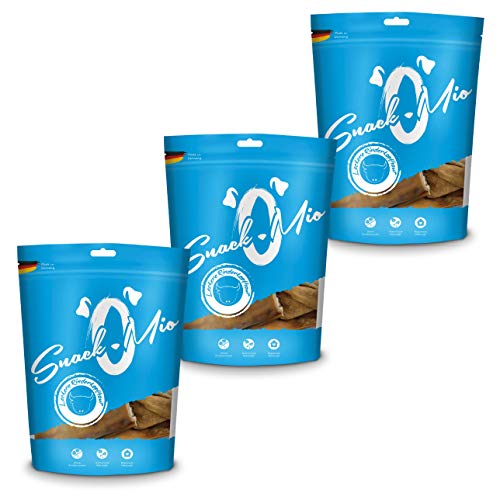 SnackOMio leckere Rinderkopfhaut 3x600g, 1er Pack (1 x 1.9 kilograms) von SNACKOMIO