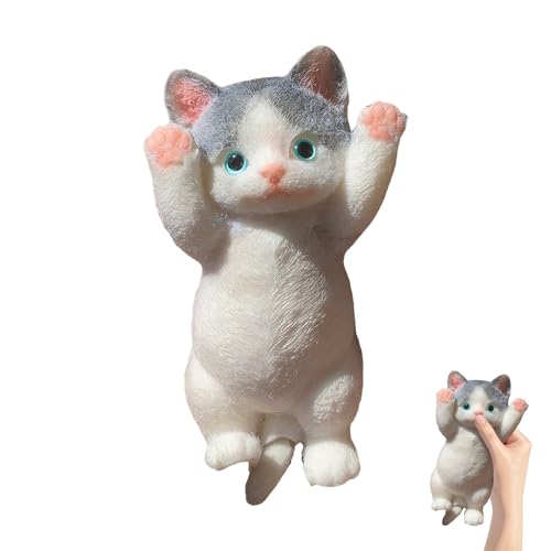 Squishy Katze Squishy Cat Stressball Katze Cute Squeeze Spielzeug Katze Cartoon-Katzen-Quetschspielzeug SüßEs Katzen-Stress-Mochi-Quetschspielzeug Squeeze Fat Cat Lustiges Quetschspielzeug FüR Katzen von SNONESIY