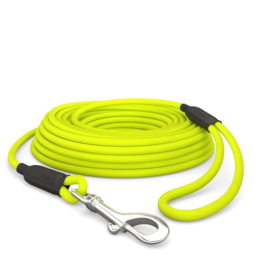 10m Schleppleine Hunde, Wasserfeste Hundeleine Rundleine mit Handschlaufe, Robuste Freilauf-Trainingsleine Neon-Gelb, bis 35kg 10m Schleppleine Hunde, Wasserfeste Hundeleine Rundleine mit Handschlaufe, Robuste Freilauf-Trainingsleine Neon-Gelb, bis 35kg von SNOOT