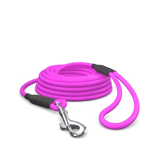 10m Schleppleine Hunde, Wasserfeste Hundeleine Rundleine mit Handschlaufe, Robuste Freilauf-Trainingsleine pink, bis 35kg 10m Schleppleine Hunde, Wasserfeste Hundeleine Rundleine mit Handschlaufe, Robuste Freilauf-Trainingsleine pink, bis 35kg von SNOOT