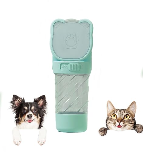 Hunde-Wasserflasche, tragbarer Wassernapf-Spender mit Futterbehälter, Outdoor-Reise-Wasserspender für Katzen, Welpen, Haustiere zum Spazierengehen, Wandern, Reisen, Welpenzubehör, Geschenke für von SNSDFEV