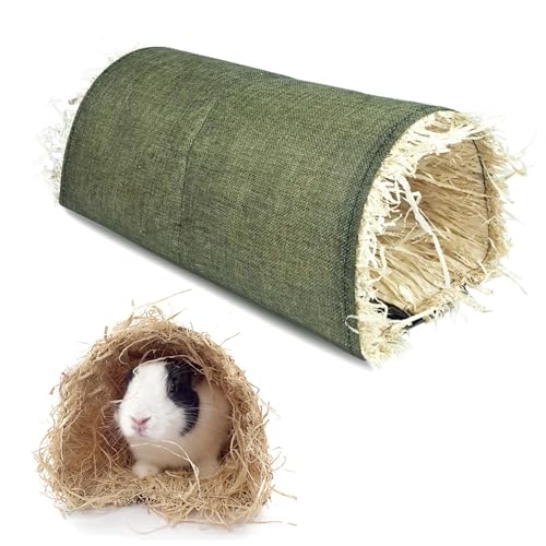 Hamster Tunnel, 38x16x19CM Hamster Spielzeug Meerschweinchen Zubehör Groß Kaninchen Tunnel Kuscheltunnel für Kleintiere, Meerschweinchen, Frettchen, Chinchilla, Igel von SNSYGN