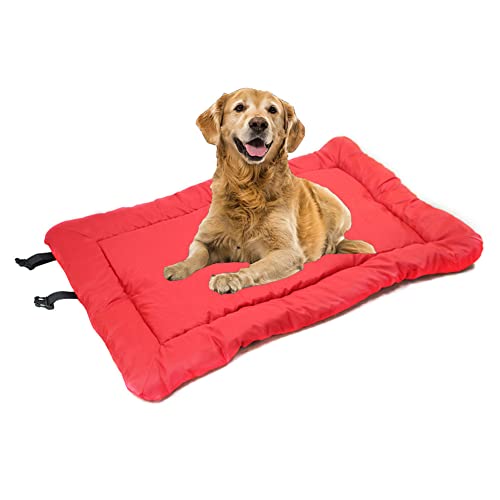 90*60cm Hundematte, Waschbare, Rutschfestes Hundebett, Zusammenklappbar Tragbar Hundebett Katzenbett für Große & Mittelgroße Hunde Reise Camping Outdoor von SOAI