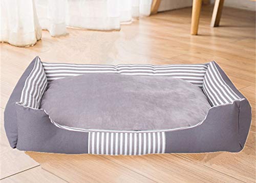 Extra großes Plüsch-Hundebett, abnehmbares waschbares Haustier-Pad mit Reißverschluss, wasserdicht, dickes Hundehaus, Sofa, Anti-Angst, orthopädisches Korrekturkissen von SOAI