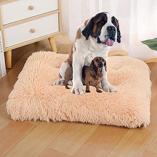 Flauschig Hundekissen, Katzenbett, Abnehmbares Waschbares Hundebett mit Reißverschluss, Hundesofa Sind Geeignet für Kleine, Mittelgroße Hunde, 100×70cm von SOAI