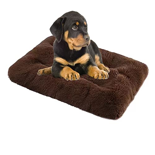 Flauschig Hundematte, Hundekissen, Katzenkissen, Hundebett mit Anti-Rutsch-Boden, Langer Plüsch Hundebetten für Camping, Auto, Hundekiste, Sofa, Boden von SOAI