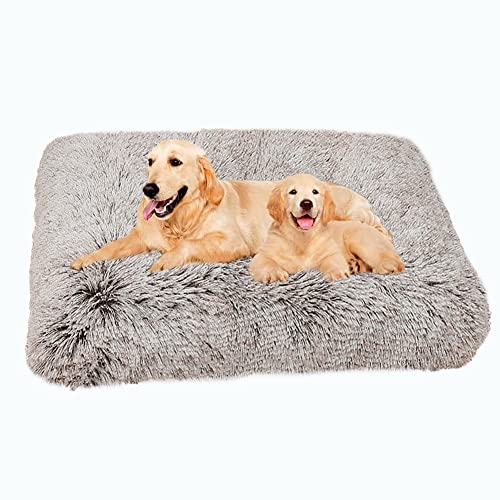 SOAI Flauschige Große Hundebett,122x83cm Langer Weiche Polsterung, Multifunktional Hundematte,Waschbar Hundekissen für Mittelgroße XXL Hunde von SOAI