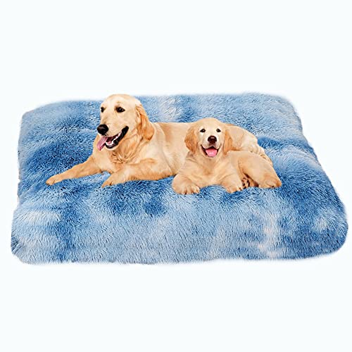 SOAI Flauschige Große Hundebett,122x83cm Langer Weiche Polsterung, Multifunktional Hundematte,Waschbar Hundekissen für Mittelgroße XXL Hunde von SOAI