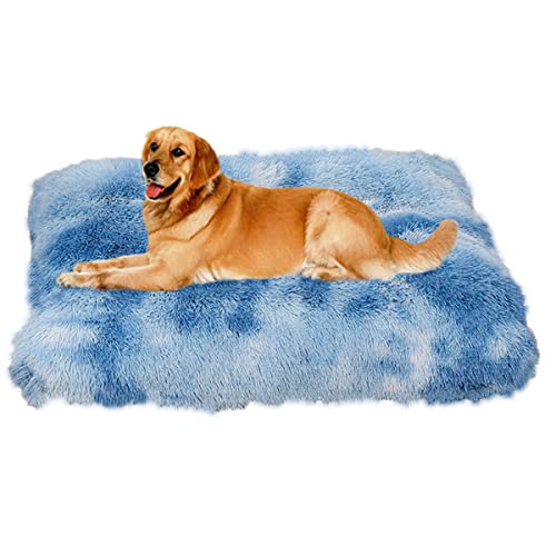 SOAI Flauschige Hundebett, Langer Plüsch Hundekissen,Hundematte,Weiche Polsterung,Hundekorb für Mittelgroße Hunde und Katzen(65x48cm) von SOAI