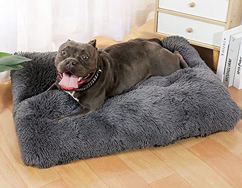 Hundekissen, Flauschig Hundebett, Katzenbett, Rutschhemmendes Hundebetten, Modische und Bunte Hundematratze, Hundesofa Geeignet für Autos, Sofas, Schlafzimmer von SOAI