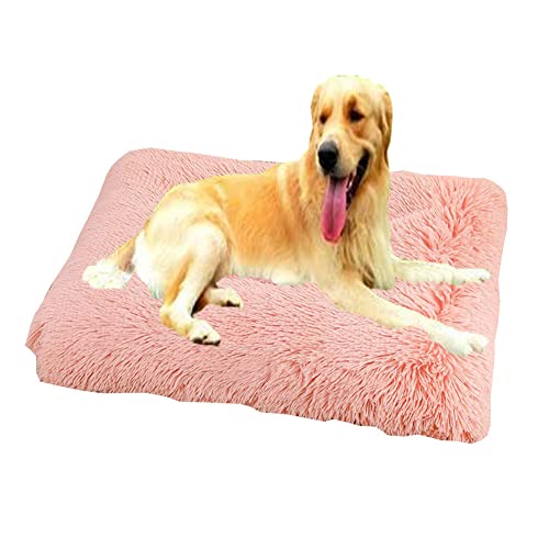 SOAI Anti-Rutsch Hundebett, Katzenkissen, Hundekorb, Weiche und Bequeme Plüsch Haustierbett für Kleine und Mittelgroße Hunde und Katzen, Abnehmbares Hundematte, 100×70cm von SOAI