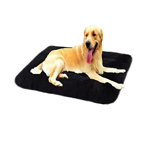 SOAI Anti-Rutsch Hundebett, Katzenkissen, Hundekorb, Weiche und Bequeme Plüsch Haustierbett für Kleine und Mittelgroße Hunde und Katzen, Abnehmbares Hundematte, 120×90cm von SOAI