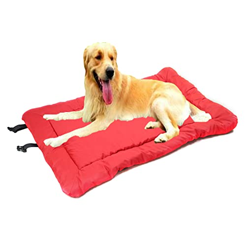 Waschbares Hundebett, wasserdichte Hundematte für Outdoor, Zusammenklappbar, Hundematratzenkissen mit Rutschfestem Gummi, Tragbar Reisedecke für Haustier von SOAI