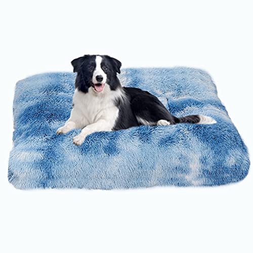 SOAI XXL Flauschige Hundesofa,Orthopädisches Hundebett Hunde,Hundekissen Hunde Waschebar,Anti-Rutsch Hundekorb,Hundebett für Mittelgroße Große Hunde und Katzen(122x83cm) von SOAI