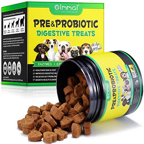 Probiotische für Hunde, Unterstützung der Verdauungsenzyme von Hunden, Darmgesundheit, Hefehaushalt, Immunergänzung, probiotische Leckerlis, geeignet für alle Altersgruppen und Rassen (120pcs) von SOCATFOT