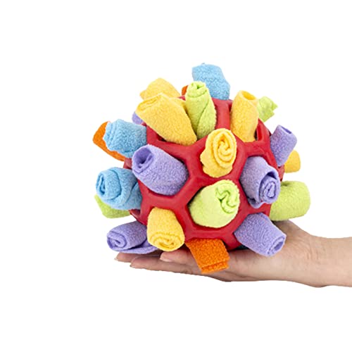 SOCLING Schnüffelball Für Hunde, Futterball Für Hunde, Intelligenzspielzeug Für Hunde, Larimuer Schnüffelball Für Hunde,hundespielzeug Schnüffelball,tragbarer Haustier Snuffle Ball Toy von SOCLING