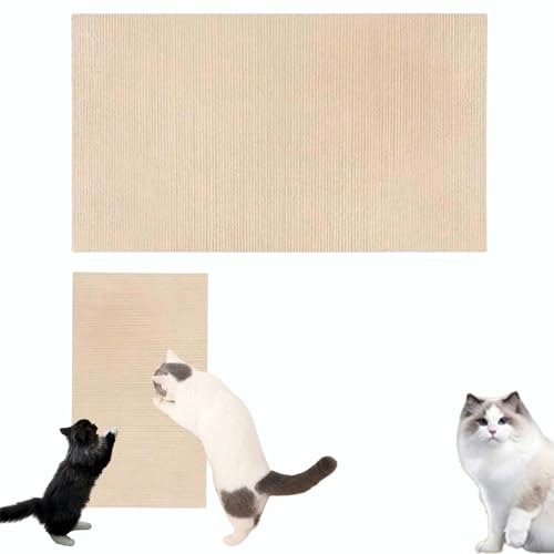 Self-Adhesive Scratching Mat,Cat Scratcher Adhesive, Self-Adhesive Scratching Mat, Beds, Blankets & Furniture for Cats, DIY Climbing Cat Scratcher, Climbing Cat Scratcher Sticker,klebematte für katzen von SOCLING