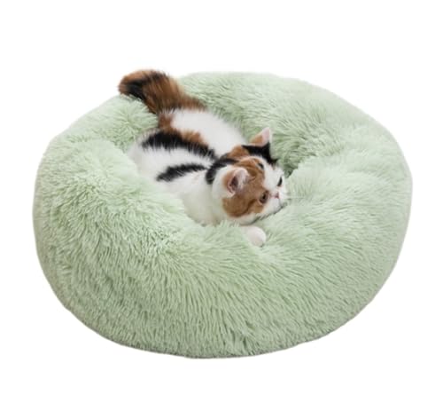 Hundekorb Hundebett Katzenbett Hundesofa Beruhigendes Haustierbett Für Große Hunde, Anti-Angst-Hundebetten, Hundebett Mit Befestigter Decke, Waschbar, Dunkel Hundekörbchen Haustierbett ( Color : A , S von SOCUY