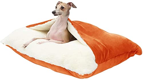 Hundekorb Hundebett Katzenbett Hundesofa Deluxe Hundebett, Weiches Plüsch-Haustierbett, Hundebox, Unterlage, Maschinenwaschbar, Rutschfest, Hundebetten, Haustiernest, Innennestbett Hundekörbchen Haust von SOCUY