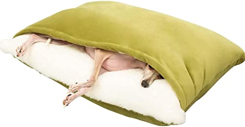 Hundekorb Hundebett Katzenbett Hundesofa Deluxe Hundebett, Weiches Plüsch-Haustierbett, Hundebox, Unterlage, Maschinenwaschbar, Rutschfest, Hundebetten, Haustiernest, Innennestbett Hundekörbchen Haust von SOCUY