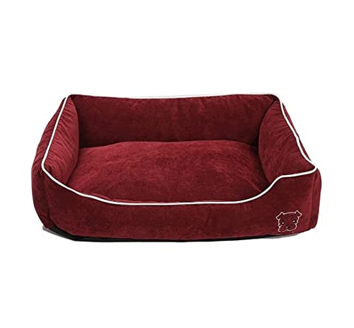 Hundekorb Hundebett Katzenbett Hundesofa Haustierbett, Bequemes Hundebett, Haustier-Schlafmatte, Waschbar, Warm, Hundehütte, Katzennest, Haus, Weiches Kissen, Sofa Hundekörbchen Haustierbett ( Color : von SOCUY