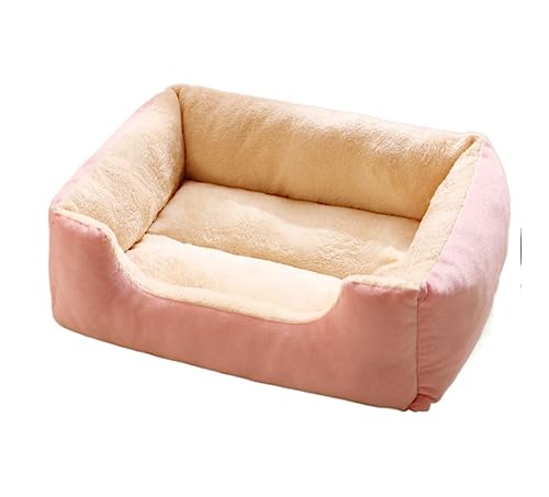 Hundekorb Hundebett Katzenbett Hundesofa Haustierbett Für Katzen Und Kleine Mittelgroße Hunde, Welpen, Superweiches Plüsch-Haustiernest, Schlafsack, Hauskissenmatte Hundekörbchen Haustierbett ( Color von SOCUY