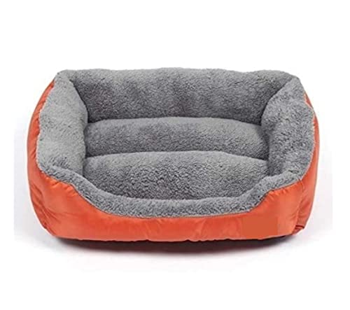 Hundekorb Hundebett Katzenbett Hundesofa Haustierbett Hundebett Für Kleine, Mittelgroße Und Große Hunde, Großer Korb, Wasserdichter Boden, Weiches Fleece, Warmes Katzenbett, Sofahaus Hundekörbchen Hau von SOCUY