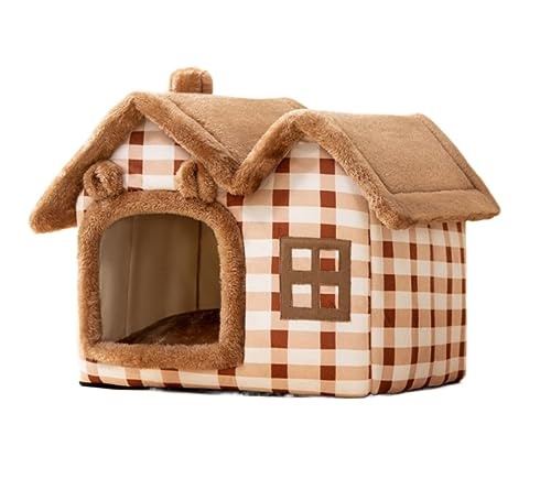 Hundekorb Hundebett Katzenbett Hundesofa Runde Katzenbetten, Weiches, Langes Plüsch-Hundebett Für Haustierprodukte, Kissen, Katzenbett, Katzenmatte, Schlafsofa Hundekörbchen Haustierbett ( Color : D , von SOCUY