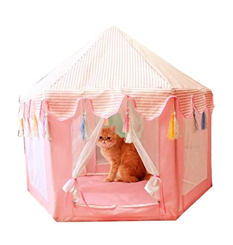 Hundekorb Hundebett Katzenbett Hundesofa Sommer Tragbares Faltbares Haustierzelt Haustierbett Outdoor Indoor Zelt Für Katze Kleine Hundewelpen Zelte Katzennest Spielzeughaus Hundekörbchen Haustierbett von SOCUY