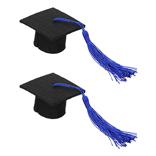 SOIMISS 2 Stücke Pet Graduation Cap Dog Graduation Hut mit Blauem Quaste Pet Grad Kostüm Zubehör Abschluss Foto Requisiten für Hunde Katzen von SOIMISS