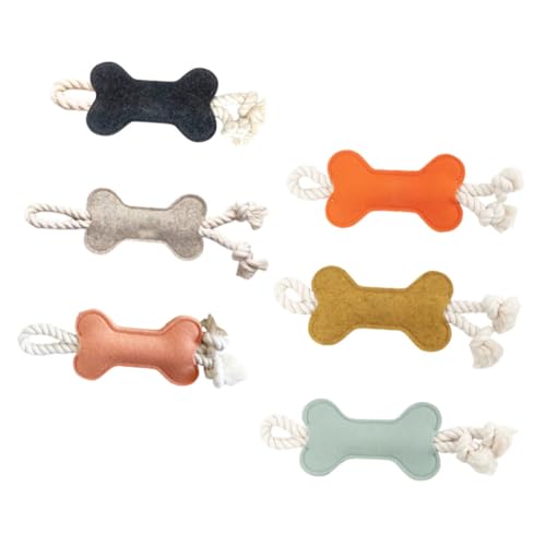 SOIMISS 6 Stück Hundekauspielzeug Teiliges Beißfestes Kauspielzeug für Zähne und Spiel Quietschend Knochenform für Welpen und Große Hunde Interaktives Zahnreinigungsspielzeug SOIMISS 6 Stück Hundekauspielzeug Teiliges Beißfestes Kauspielzeug für Zähne und Spiel Quietschend Knochenform für Welpen und Große Hunde Interaktives Zahnreinigungsspielzeug von SOIMISS