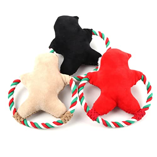 SOIMISS Beißspielzeug Für Welpen Santa Quietschendes Hundespielzeug Weihnachtskratzspielzeug Für Katzen Quietschendes Schneemann-hundespielzeug Unsere Haustiere Baby Kauen Haustier Hund von SOIMISS