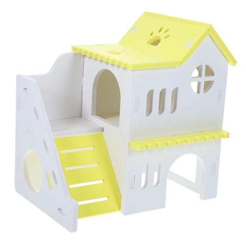 SOIMISS Hamsterhaus aus Holz für Kleintiere Versteck mit Leiter für Hamster Meerschweinchen und Chinchillas Robust Komfortabel und Langlebig Spiel und Ruhemöglichkeit für Haustiere SOIMISS Hamsterhaus aus Holz für Kleintiere Versteck mit Leiter für Hamster Meerschweinchen und Chinchillas Robust Komfortabel und Langlebig Spiel und Ruhemöglichkeit für Haustiere von SOIMISS