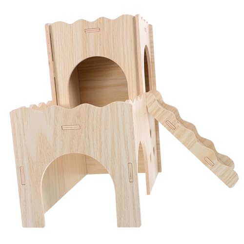 SOIMISS Hamsterhaus aus Holz mit Leiter Mehrstöckiges Versteck für Hamster und Meerschweinchen Stabiles Nagerhaus als Ruhe und Spielplatz Langlebiges Häuschen für Kleine Nagetiere SOIMISS Hamsterhaus aus Holz mit Leiter Mehrstöckiges Versteck für Hamster und Meerschweinchen Stabiles Nagerhaus als Ruhe und Spielplatz Langlebiges Häuschen für Kleine Nagetiere von SOIMISS