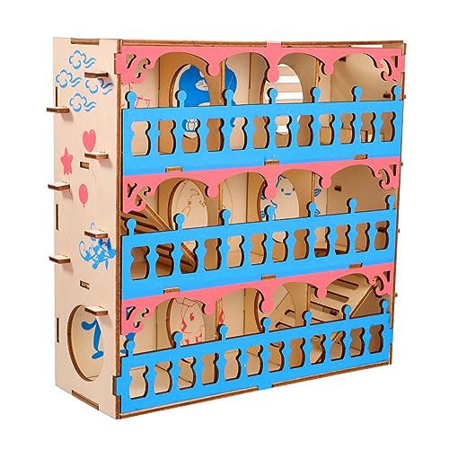 SOIMISS Holz Hamster Pet Maze Tunnel für Kleintiere Kauspielzeug Aktivität und Mentalen Gesundheit für Hamster und Ratten SOIMISS Holz Hamster Pet Maze Tunnel für Kleintiere Kauspielzeug Aktivität und Mentalen Gesundheit für Hamster und Ratten von SOIMISS
