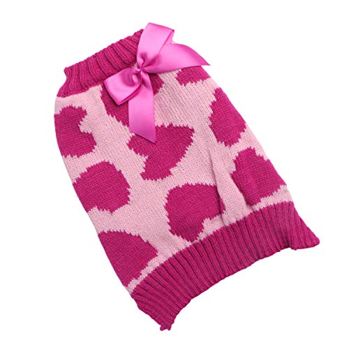 SOIMISS Katzenkostüme Valentinstag Hund Pullover HALAUSTIER Herz Liebe Muster Strickwaren HALSSTIER VALENTINS Outfit FüR Hundewelpen Liefert Gro? Welpenkleidung von SOIMISS