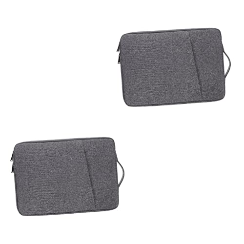 SOLUSTRE 2st Laptoptasche Tablet-Handtasche Im Freien Computer-Tragetasche Laptop-Aufbewahrungstasche Gaming-Laptop-Tasche Laptop-Tragetasche Gehäuse Aktenhalter Profi Polyester Notizbuch von SOLUSTRE