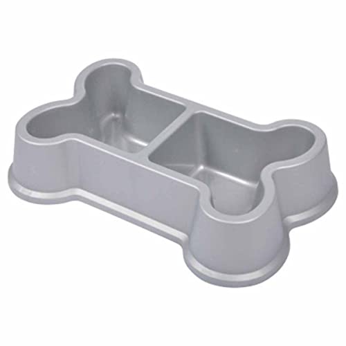 SONDEY Paris Prix Futternapf für Hunde, Knochenform, 35 cm, silberfarben von SONDEY