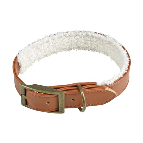 SONDEY Paris Prix Hundehalsband, Wooly, 50 cm, Cognac & Ecru von LOVE STORY