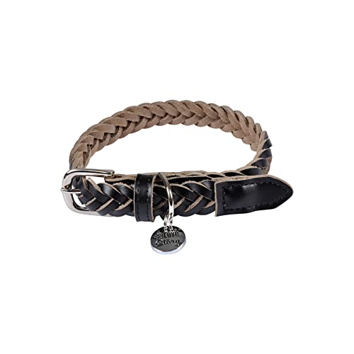 SONDEY Paris Prix Hundehalsband, verstellbar, geflochten, 30-45 cm, Schwarz von SONDEY