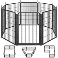 SONGMICS Flexibles Freigehege aus Rostfreiem Metall mit Tür, für Indoor und Outdoor L-XXL XL SONGMICS Flexibles Freigehege aus Rostfreiem Metall mit Tür, für Indoor und Outdoor L-XXL XL von SONGMICS