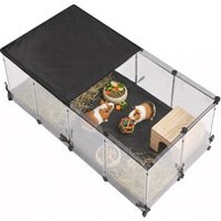 SONGMICS Kleintiergehege käfig mit Atmungsaktives Gewebe oben 1,2 m, 60 cm, 40 cm SONGMICS Kleintiergehege käfig mit Atmungsaktives Gewebe oben 1,2 m, 60 cm, 40 cm von SONGMICS
